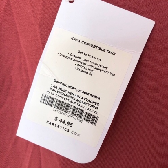 Fabletics Kaya Tank Size 3X NWT - Picture 8 of 11